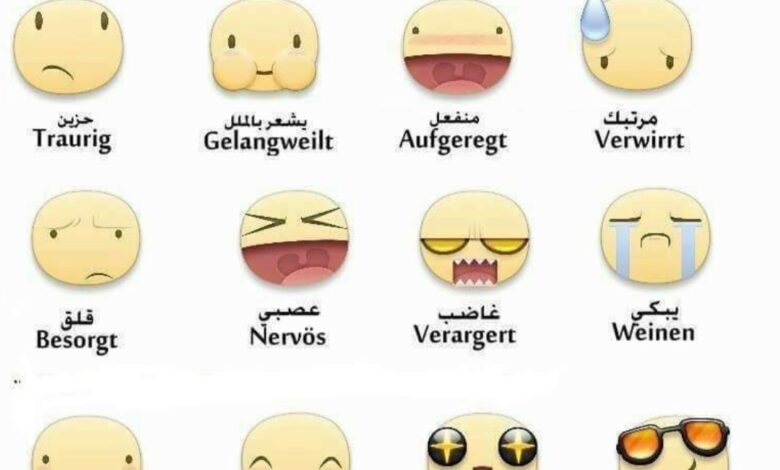 المشاعر والأحاسيس Die Gefühle في اللغة الألمانية